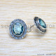 Blue Topaz 925 Sterling Silver Earrings (SJWES-451) Blue Topaz 925 Sterling Silver Earrings (SJWES-451)