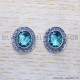 Blue Topaz 925 Sterling Silver Earrings (SJWES-451) Blue Topaz 925 Sterling Silver Earrings (SJWES-451)