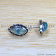 Blue Chalcedony 925 Sterling Silver Earrings (SJWES-452) Blue Chalcedony 925 Sterling Silver Earrings (SJWES-452)
