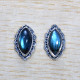 925 Sterling Silver Jewelry Labradorite Gemstone New Fashion Stud Earring SJWES-456