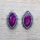 Ruby 925 Sterling Silver Earrings (SJWES-458) Ruby 925 Sterling Silver Earrings (SJWES-458)