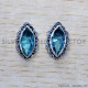 Blue Topaz 925 Sterling Silver Earrings (SJWES-459) Blue Topaz 925 Sterling Silver Earrings (SJWES-459)