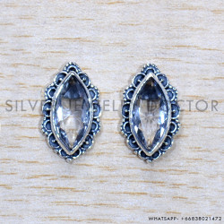 Crystal 925 Sterling Silver Earrings (SJWES-461)