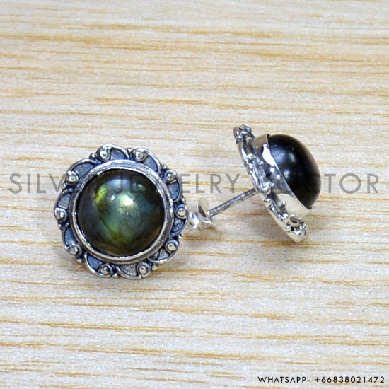 Labradorite 925 Sterling Silver Earrings (SJWES-467) Labradorite 925 Sterling Silver Earrings (SJWES-467)