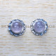 Rose Quartz 925 Sterling Silver Earrings (SJWES-472) Rose Quartz 925 Sterling Silver Earrings (SJWES-472)