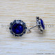 Sapphire 925 Sterling Silver Earrings (SJWES-474) Sapphire 925 Sterling Silver Earrings (SJWES-474)