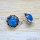 Blue Chalcedony 925 Sterling Silver Earrings (SJWES-475) Blue Chalcedony 925 Sterling Silver Earrings (SJWES-475)
