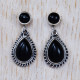 925 Sterling Silver Black Onyx Gemstone New Jewelry Stud Earrings SJWES-53