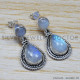Rainbow Moonstone 925 Sterling Silver Stud Earrings (SJWES-54) Rainbow Moonstone 925 Sterling Silver Stud Earrings (SJWES-54)
