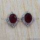 Ruby 925 Sterling Silver Stud Earrings (SJWES-74) Ruby 925 Sterling Silver Stud Earrings (SJWES-74)