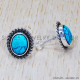 Turquoise 925 Sterling Silver Earrings (SJWES-78) Turquoise 925 Sterling Silver Earrings (SJWES-78)