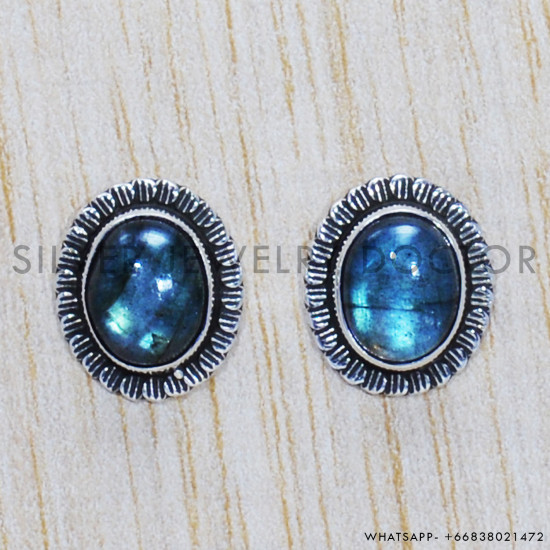 Labradorite 925 Sterling Silver Earrings (SJWES-82) Labradorite 925 Sterling Silver Earrings (SJWES-82)