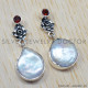 Pearl 925 Sterling Silver Earrings (SJWES-9) Pearl 925 Sterling Silver Earrings (SJWES-9)
