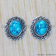 Turquoise 925 Sterling Silver Earrings (SJWES-91) Turquoise 925 Sterling Silver Earrings (SJWES-91)