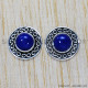 Lapis Lazuli 925 Sterling Silver Earrings (SJWES-95) Lapis Lazuli 925 Sterling Silver Earrings (SJWES-95)