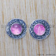 Rose Quartz 925 Sterling Silver Earrings (SJWES-98) Rose Quartz 925 Sterling Silver Earrings (SJWES-98)