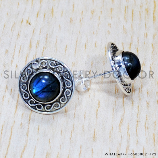 Labradorite 925 Sterling Silver Earrings (SJWES-99) Labradorite 925 Sterling Silver Earrings (SJWES-99)