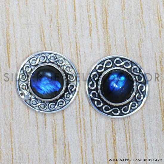 Labradorite 925 Sterling Silver Earrings (SJWES-99) Labradorite 925 Sterling Silver Earrings (SJWES-99)