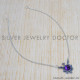 Amethyst 925 Sterling Silver Necklace (SJWN-101) Amethyst 925 Sterling Silver Necklace (SJWN-101)