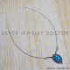 Turquoise 925 Sterling Silver Necklace (SJWN-103) Turquoise 925 Sterling Silver Necklace (SJWN-103)