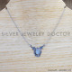 Rainbow Moonstone 925 Sterling Silver Necklace (SJWN-109) Rainbow Moonstone 925 Sterling Silver Necklace (SJWN-109)