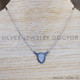 Rainbow Moonstone 925 Sterling Silver Necklace (SJWN-110) Rainbow Moonstone 925 Sterling Silver Necklace (SJWN-110)