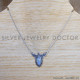 Rainbow Moonstone 925 Sterling Silver Necklace (SJWN-118) Rainbow Moonstone 925 Sterling Silver Necklace (SJWN-118)