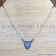 Rainbow Moonstone 925 Sterling Silver Necklace (SJWN-125) Rainbow Moonstone 925 Sterling Silver Necklace (SJWN-125)