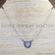 Rose Quartz 925 Sterling Silver Necklace (SJWN-126) Rose Quartz 925 Sterling Silver Necklace (SJWN-126)