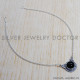 Black Onyx 925 Sterling Silver Necklace (SJWN-127) Black Onyx 925 Sterling Silver Necklace (SJWN-127)