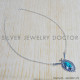 Turquoise 925 Sterling Silver Necklace (SJWN-128) Turquoise 925 Sterling Silver Necklace (SJWN-128)