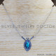 Turquoise 925 Sterling Silver Necklace (SJWN-128) Turquoise 925 Sterling Silver Necklace (SJWN-128)