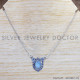 Rainbow Moonstone 925 Sterling Silver Necklace (SJWN-130) Rainbow Moonstone 925 Sterling Silver Necklace (SJWN-130)