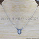 Rainbow Moonstone 925 Sterling Silver Necklace (SJWN-134) Rainbow Moonstone 925 Sterling Silver Necklace (SJWN-134)