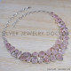 Rose Quartz 925 Sterling Silver Necklace (SJWN-14) Rose Quartz 925 Sterling Silver Necklace (SJWN-14)
