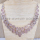 Rose Quartz 925 Sterling Silver Necklace (SJWN-14) Rose Quartz 925 Sterling Silver Necklace (SJWN-14)