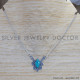 Turquoise 925 Sterling Silver Necklace (SJWN-146)