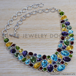 Ruby 925 Sterling Silver Necklace (SJWN-18) Ruby 925 Sterling Silver Necklace (SJWN-18)
