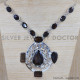 Smoky Quartz 925 Sterling Silver Necklace (SJWN-51) Smoky Quartz 925 Sterling Silver Necklace (SJWN-51)
