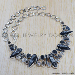925 Sterling Silver Necklace (SJWN-56) 925 Sterling Silver Necklace (SJWN-56)