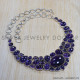 Amethyst 925 Sterling Silver Necklace (SJWN-57) Amethyst 925 Sterling Silver Necklace (SJWN-57)