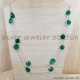 Green Onyx 925 Sterling Silver Necklace (SJWN-67) Green Onyx 925 Sterling Silver Necklace (SJWN-67)