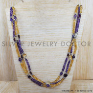 Amethyst 925 Sterling Silver Necklace (SJWN-78) Amethyst 925 Sterling Silver Necklace (SJWN-78)