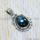 Labradorite 925 Sterling Silver Pendant (SJWP-1000)