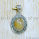 Golden Rutile 925 Sterling Silver Pendant (SJWP-1006)
