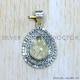 Golden Rutile 925 Sterling Silver Pendant (SJWP-1019)