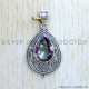 Mystic Topaz 925 Sterling Silver Pendant (SJWP-1023)