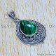 Malachite 925 Sterling Silver Pendant (SJWP-1031)