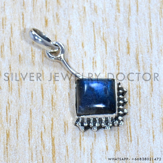 Labradorite 925 Sterling Silver Pendant (SJWP-1039)