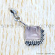 Rose Quartz 925 Sterling Silver Pendant (SJWP-1043)